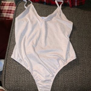 Tan velvet Body suit